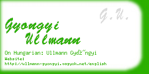 gyongyi ullmann business card